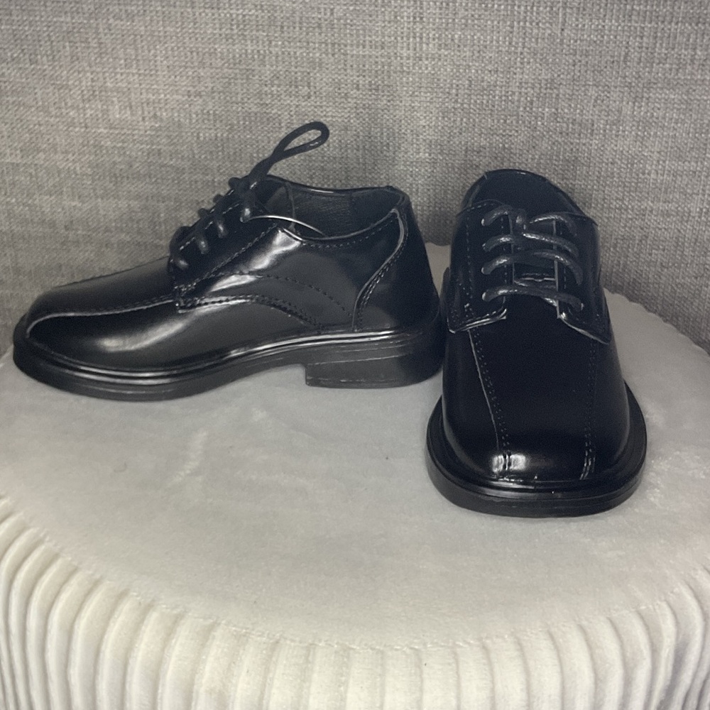 NWT DeerStags Boy Toddle Black Shoes Size 7T Medium